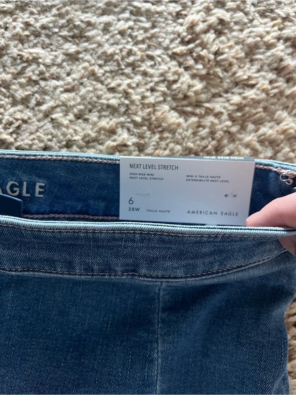 Denim mini skort - Picture 2 of 4